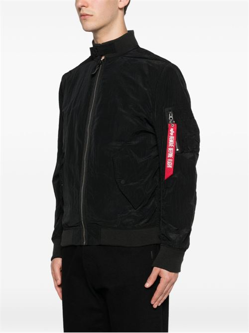 Bomber uomo Alpha Industries nero ripstop Alpha Industries | 26611103